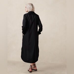 FLASH SALE! Banana Republic Black Poplin Maxi Shirtdress - Multiple Sizes⭐️🦋
